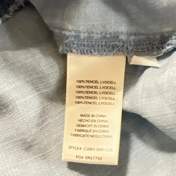 Cloth and Stone Blue Jean Dress with metallic dots. - Picture 12 of 13
